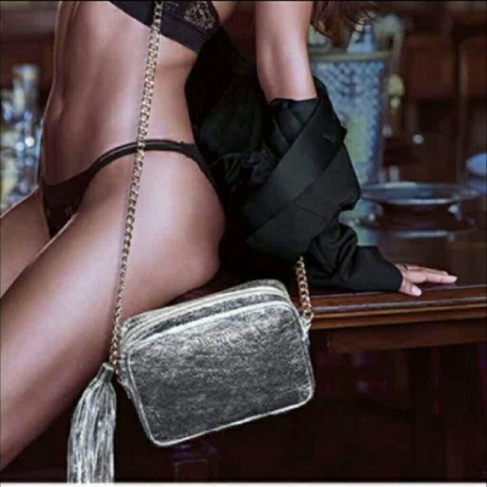 NWT Victoria's Secret silver cross body